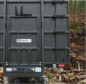 Щит лесовозный металлический на полуприцеп на рессорной подвеске V-Forest